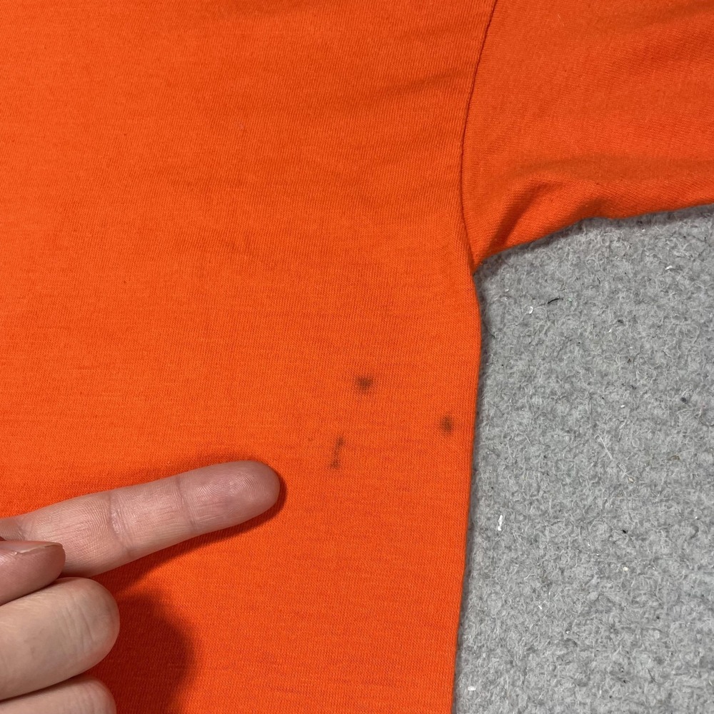 Vintage Tennessee Volunteers Shirt Mens XL Orange NCAA Football Diamond 80s - Picture 6 of 10